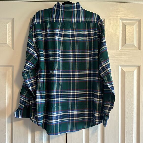 VINEYARD VINES Men’s Blue & Green Plaid Long Sleeve Button Down Shirt - Size L - Picture 6 of 7